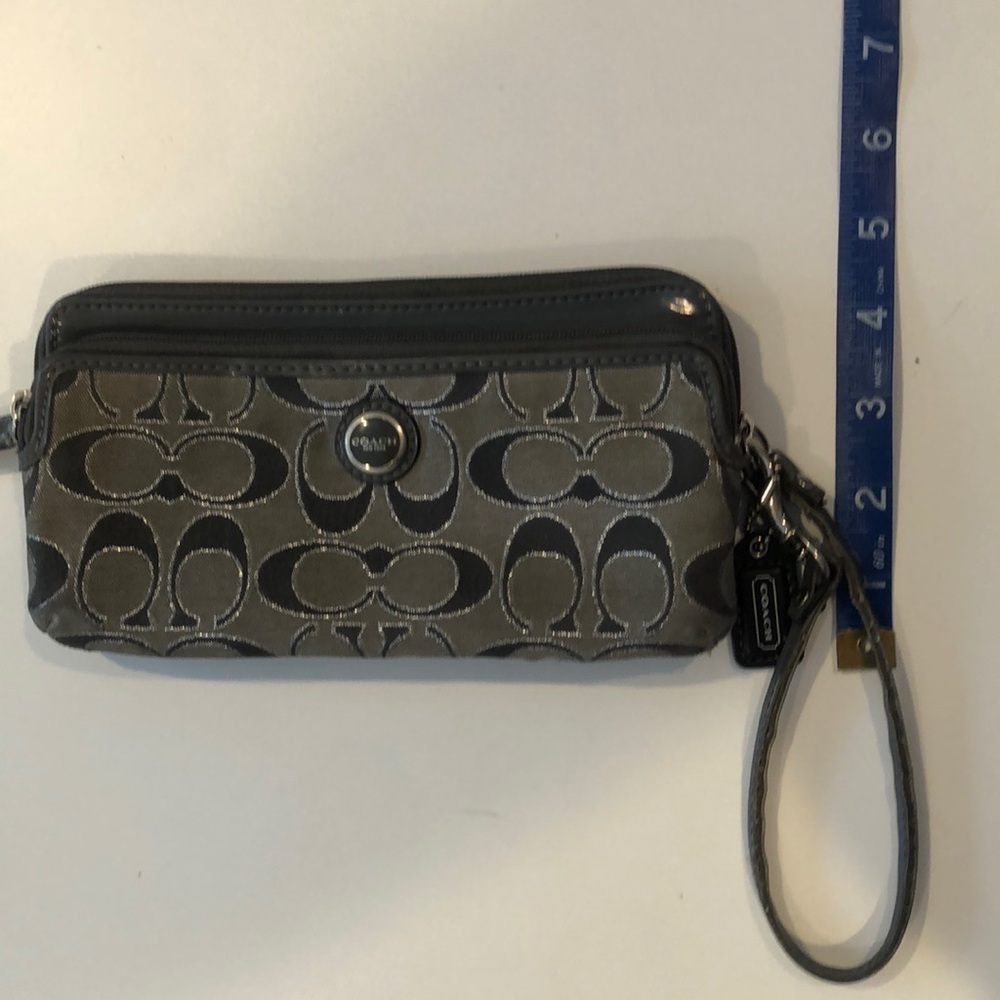 Coach Gray Tone on Tone Wallet - Picture 10 of 10